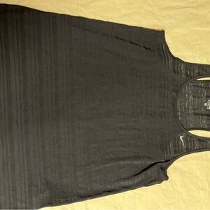 Nike Black Striped Tank Top